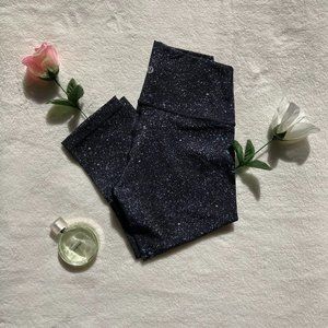 Lululemon Black Speckled Cropped Leggings